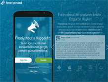 Tablet Screenshot of freelyshout.com